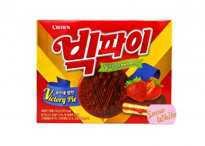 크라운 빅파이 딸기맛 216g