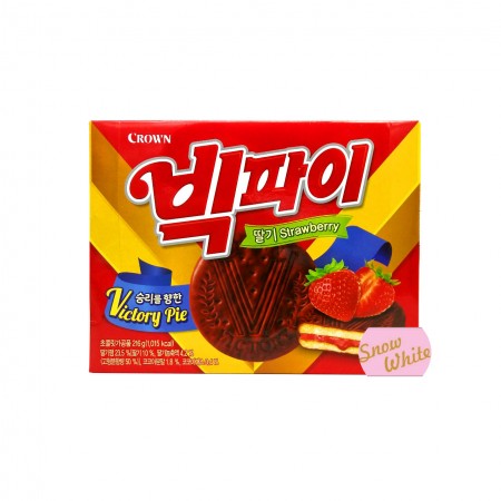 크라운 빅파이 딸기맛 216g