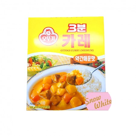 오뚜기 3분 카레 약간매운맛 200g