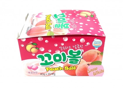 꼬미볼 복숭아맛 40gx20개입