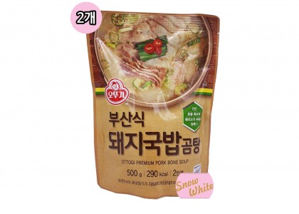 오뚜기 파우치 부산식돼지국밥곰탕 500g 2개 세트