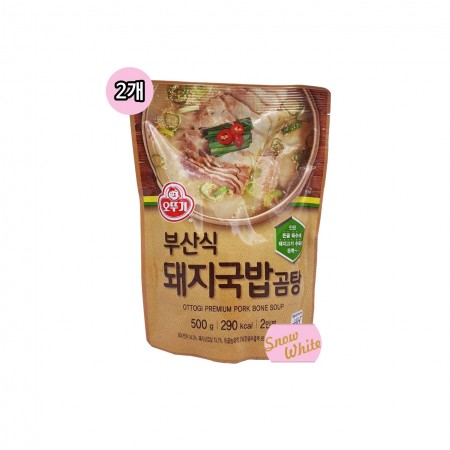 오뚜기 파우치 부산식돼지국밥곰탕 500g 2개 세트