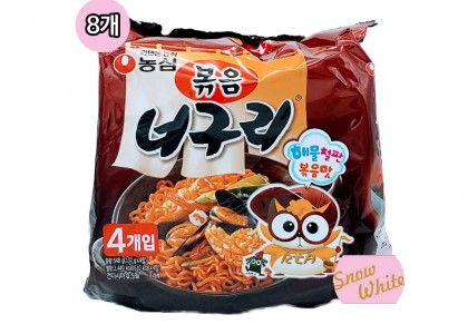 농심 볶음 너구리 멀티(4개입)x8개세트(총32봉입)