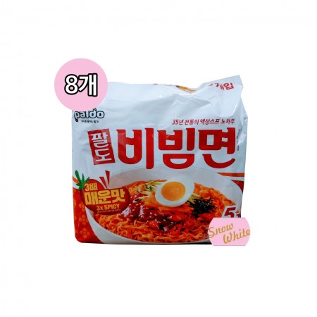 팔도 비빔면 매운맛 멀티(5개입)x8개세트(총40개입)