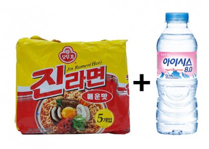 오뚜기봉지라면혼합세트(진라면매운맛20봉+아이시스8.0 300ml*20)