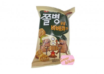 농심 쫄병 숯불바베큐맛 82g