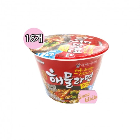 팔도 해물라면 큰컵(16개입)