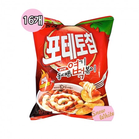 농심 포테토칩 엽떡오리지널맛 50g(16개입)