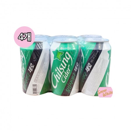 롯데칠성 칠성사이다제로 캔 355ml(24개입)