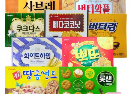 대박대형과자세트-1(총9개입)(화이트하임 국희땅콩샌드 뽀또 사브레 버터와플 버터링 빠다코코낫 롯데샌드 쿠크다스)