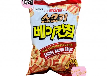 빙그레 스모키 베이컨칩 70g(16개입)