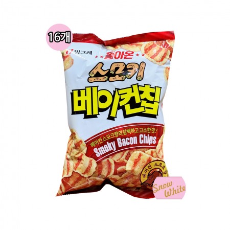 빙그레 스모키 베이컨칩 70g(16개입)