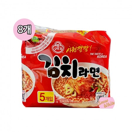 오뚜기 김치라면 멀티(5개입)x8개 세트(총40봉입)