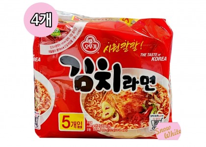 오뚜기 김치라면 멀티(5개입)x4개세트(총20봉입)