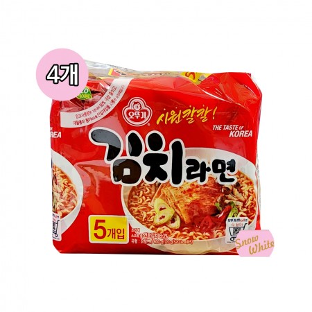 오뚜기 김치라면 멀티(5개입)x4개세트(총20봉입)