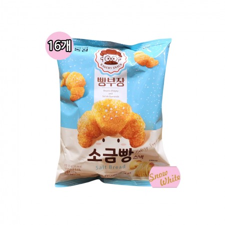 농심 빵부장 소금빵 스낵 55g(16개입)