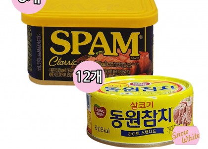 스팸클래식200g(6)+동원참치살코기90g(12)