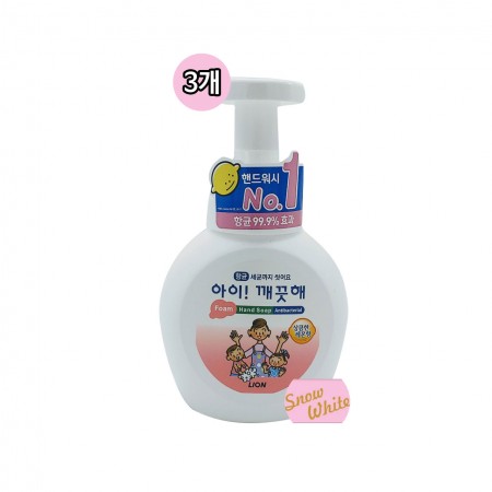 아이깨끗해 향균폼핸드솝 레몬향 250ml(3개입)