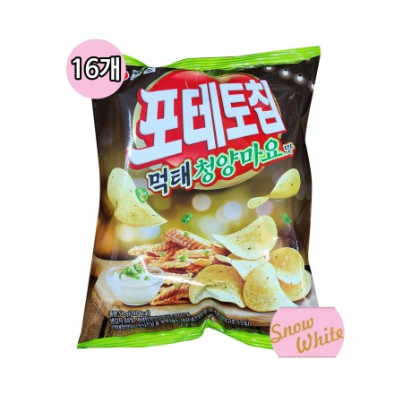 농심 포테토칩 먹태청양마요맛 50g(16개입)