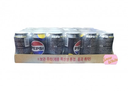 롯데칠성 펩시제로슈거 파인애플향 콜라 캔 355ml(24개입)