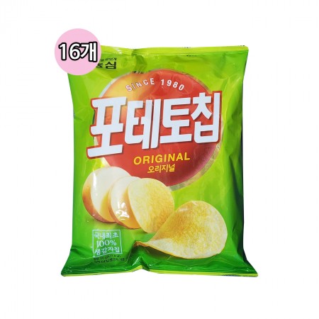 농심 포테토칩 오리지널 대봉 110g(16개입)